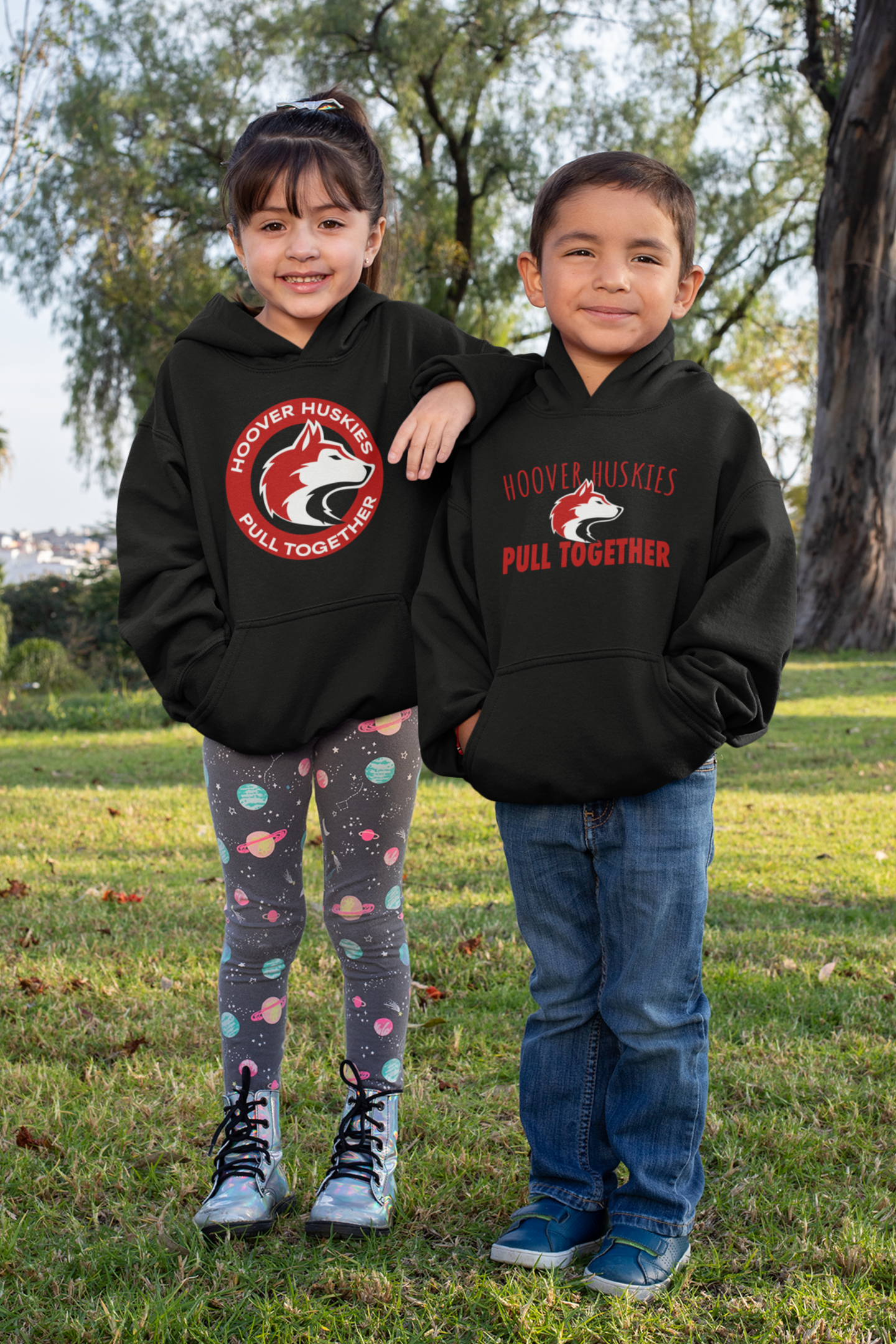 Hoover Elementary Spirit Hoodie with Circle Logo